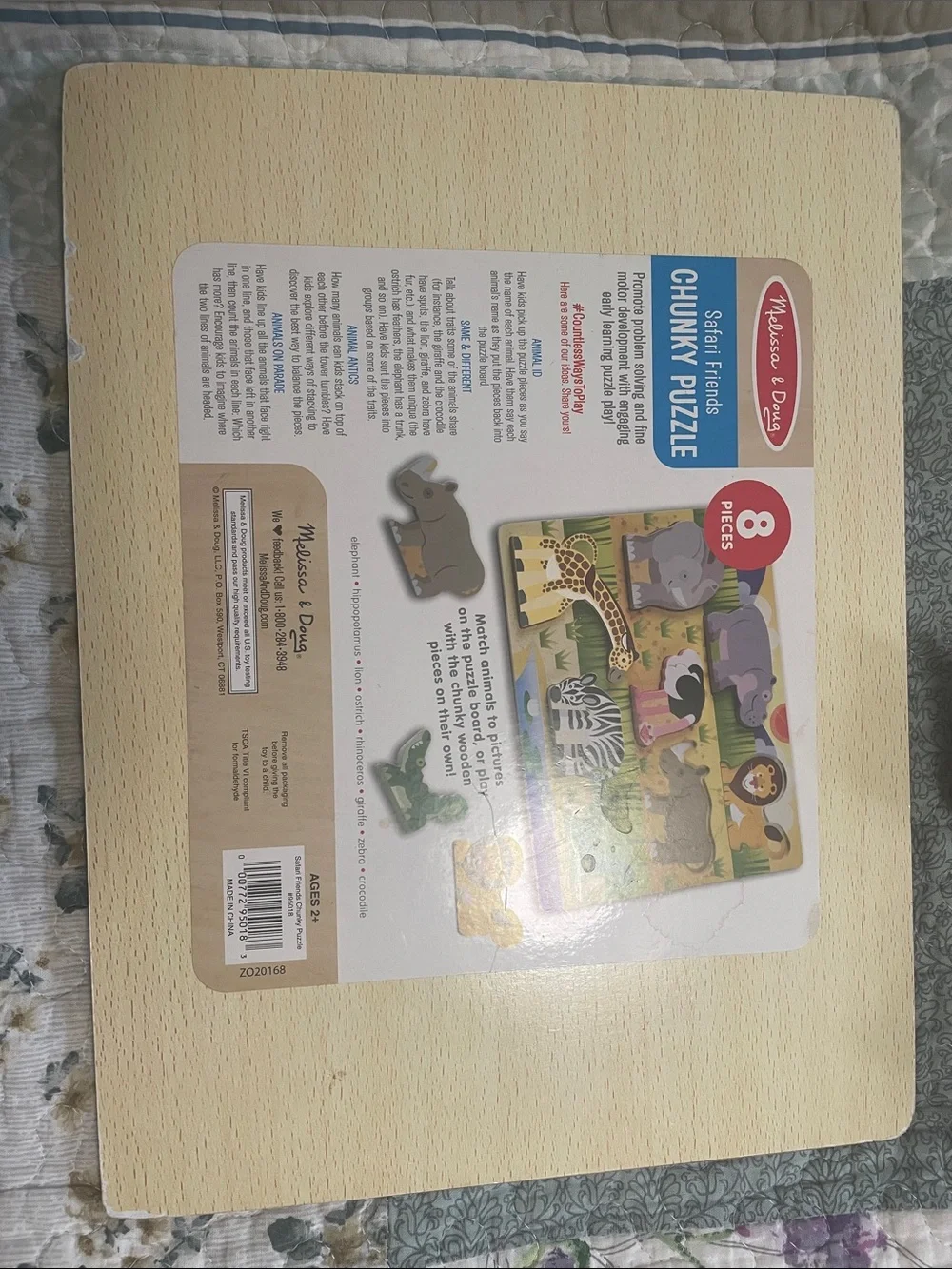 Melissa & Doug Kids Wooden Animal Puzzles